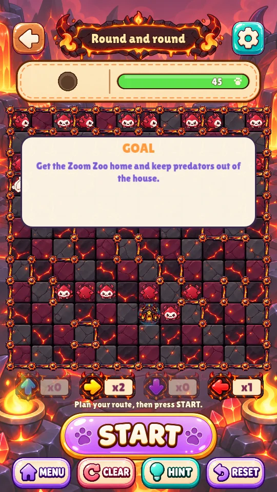 A Hell puzzle in Zoom Zoom Zoo