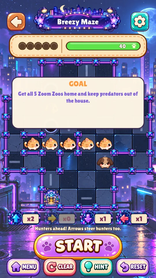 A Midnight City puzzle in Zoom Zoom Zoo